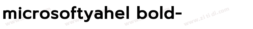 microsoftyahel bold字体转换
